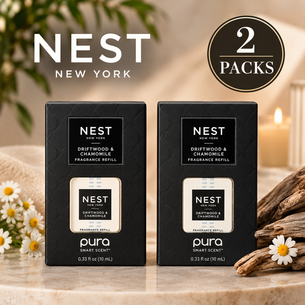 NEST New York Driftwood & Chamomile Pura Refill Duo 2 Pack 0.33 oz